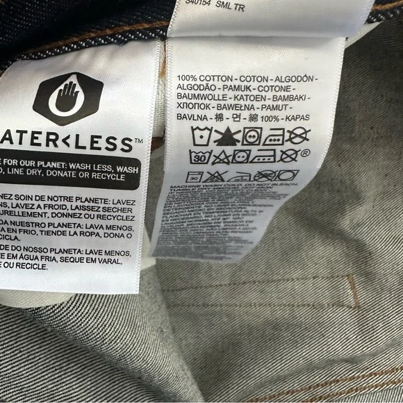 Levi's 501 Original Shrink to Fit Jeans Blue Button Fly Straight Mens 42x34-NWT - Picture 4 of 7